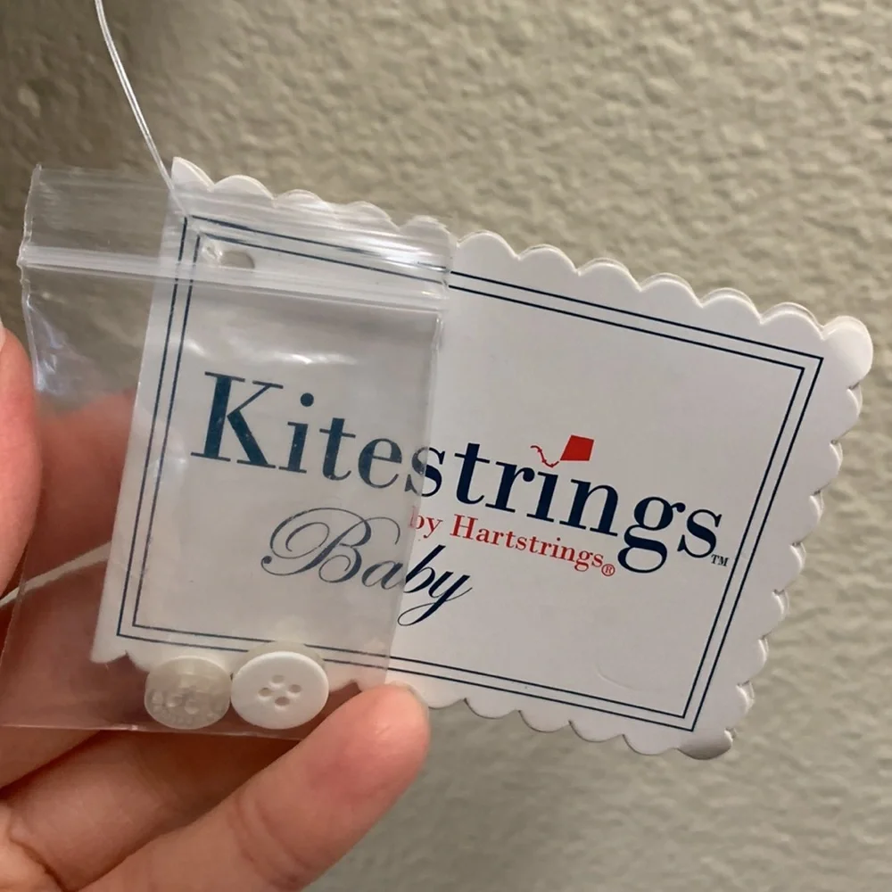 Hartstrings Kitestrings Baby Blue Easter Buttondown Bodysuit 12 Months Tie.